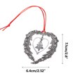 thumbnail image 3 of Hearted Christmas Ornament Metal Santa Christmas Hanging Decoration Indoor Outdoor Christmas Tree Decoration, 3 of 9