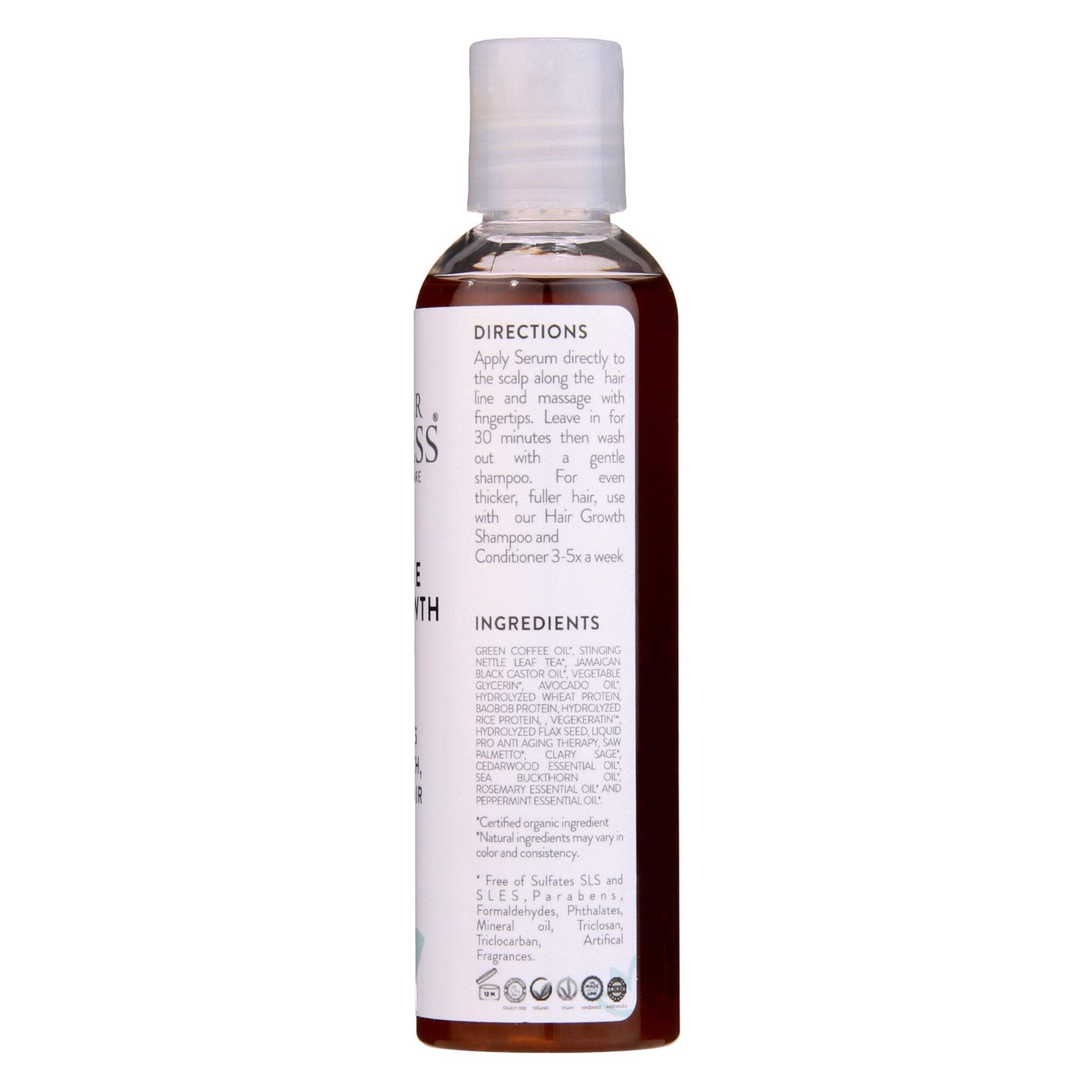 Glimmer Goddess Organic Caffeine Hair Loss Hair Growth Stimulating Serum 4 oz.