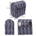 thumbnail image 4 of Abstract Stand Mixer Cover, Illustration of Colorful Striped Shapes Resembling Bird Feathers Streaks, Kitchen Appliance Organizer Bag Cover with Pockets, 5 Quarts, Multicolor, by Ambesonne, 4 of 4