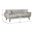 thumbnail image 7 of Lexicon Janne Microfiber Fabric Sofa in Tan, 7 of 7