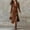#Coffee, variant on DPTALR Women's Solid Button-Down Collared Asymmetrical Pocket Long Sleeve Dress,Coffee,Size XL