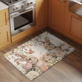 thumbnail image 3 of Rectangle Area Rug 2x3ft, Easter Rabbit Spring Flower Non-Shedding Washable Area Rug, Retro Pastoral Plant Butterfly Non Slip Low-Profile Rugs for Living Room, Bedroom Dining Room, 3 of 9