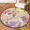 Multicolour 2, variant on CURLYOOT Round Rug 3ft Cartoon Holiday Nutcrackers Area Rug, Washable Circle Mat Non Slip Floor Carpet Mat, Soft Indoor Rugs for Entryway Living Room Dining Room Bedroom