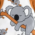 thumbnail image 6 of MEZZALL Baby Boys Romper O-Neck Jumpsuit One-Piece Long Sleeve Animal Print Koala Outfits Casual Playwear Soft Comfortable Everyday Wear Relaxed Fit Toddler Child Clothes Sets, 6 of 9