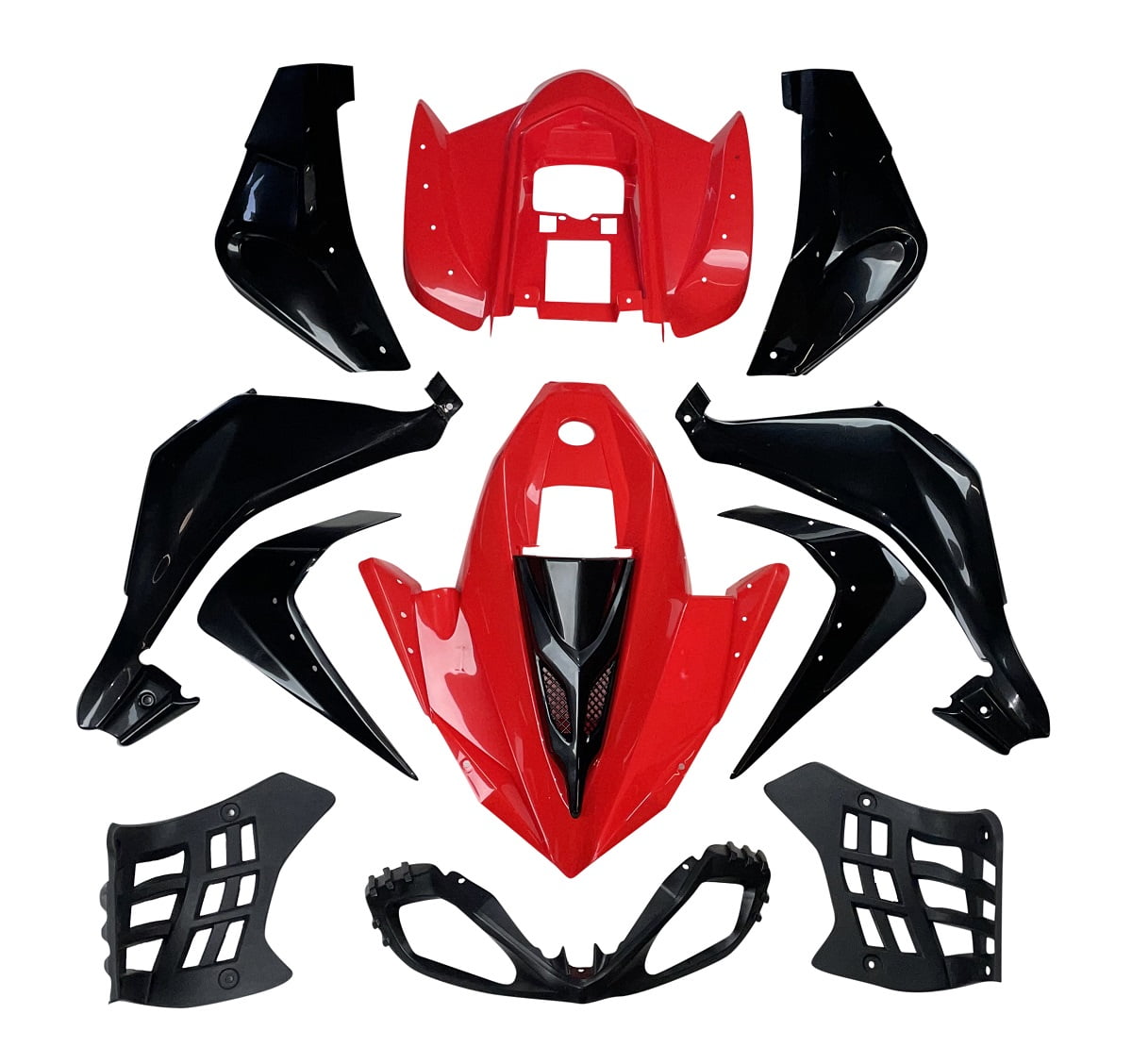 Red ATV Quad Body Plastic Front Rear Fender ATA125G Cheetah Coolster