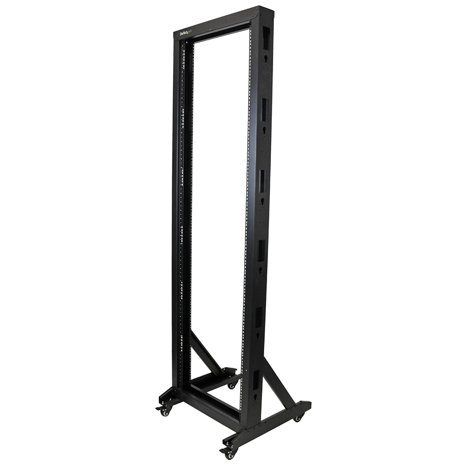 42U Mobile Open Frame Network Rack with Wheels 663lbs 2