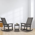 thumbnail image 2 of Hidpriva Outdoor Rocking Chair, Oversized HDPE Weather Resistant Porch Rockers for Outside Deck Balcony Front Backyard, Grey(Set of 2), 2 of 8