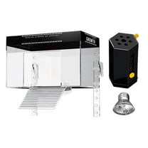 ZSBCMY Turtle Platforms Large Acrylic Terrarium for Sunbathing, Easy Installation, Non-Slip Ramp, Durable Design, Ideal for Aquatic Reptiles and Amphibians