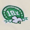 thumbnail image 4 of Men's Mitchell & Ness Cream Boston Celtics Hardwood Classics Chainstitch Premium Fleece Hoodie, 4 of 6