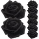 thumbnail image 1 of Cabeza de rosa falsa de 100 piezas Flor artificial Floux Black Rose para decoración de artesanías de bricolaje, 1 of 3