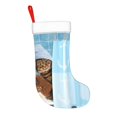 thumbnail image 2 of Salouo Funny Cat Taking a Bath Print Christmas Stockings,Large Xmas Stocking Set of 1 Holiday and Farmhouse Stocking for Christmas Holiday Party Decoration(17.7*11 Inch), 2 of 7