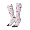 thumbnail image 2 of Haiem No Drama Llama Socks, Funny Novelty Crazy Design Cotton Socks Sports Socks Knee High Socks For Men, Women,1Pairs - Gift For Working Friends, 2 of 9