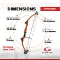 thumbnail image 5 of Genesis Original Archery Compound Bow Adjustable, Draw Hand-Left, Orange, 5 of 9