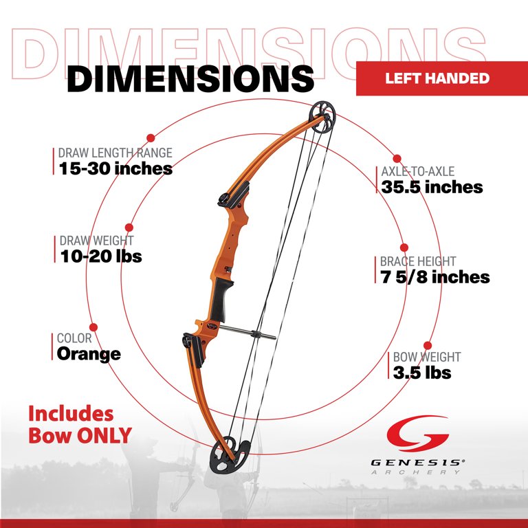 Genesis Archery Original Adjustable Left-Handed Compound Bow