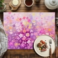 thumbnail image 2 of Placemats Set of 6, Watercolor Flower Floral Place Mats Branch Leaves Colorful Tablemats Washable Placemat Table Decoration for Kitchen Table Dinner Party Home Decor Indoor Outdoor 13x19 Inch, 2 of 9