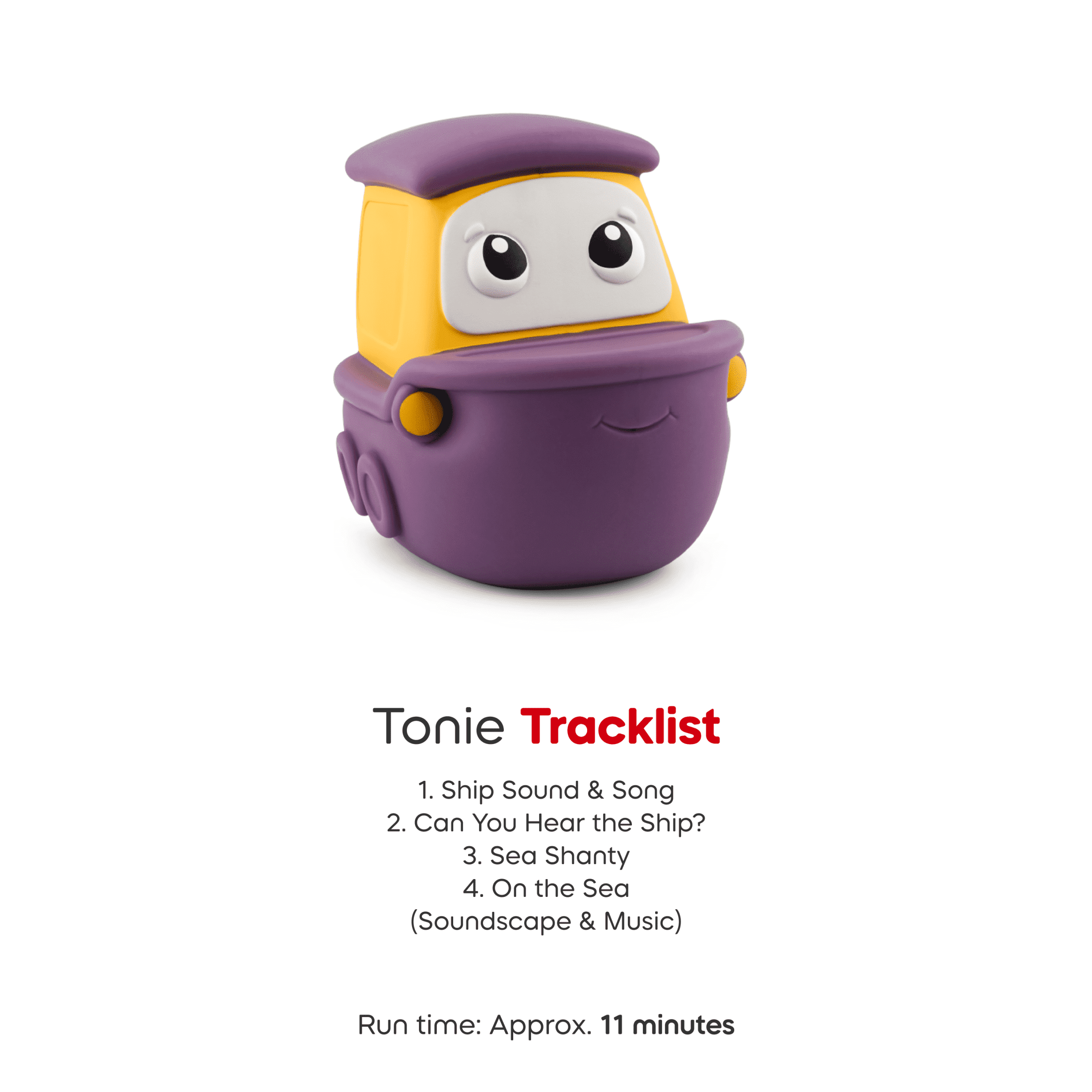 tonies My First Tonies: Transportation Set - Airplane, Ship and Train Soft and Squeezable Audio Toy Figurines, Age Group 1+