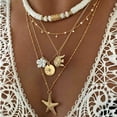 thumbnail image 2 of HSHDLDF Collier Coquillage Puka pour Femmes Hommes Collier Surfeur Coquillage Cordon Collier Collier Ras du Cou Perles Colorées Collier Ajustable Été Boho Hawaii Boucle Perle Collier Bijoux Coquillage Naturel, 2 of 6