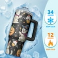 thumbnail image 4 of 30oz Halloween Tumbler with Handle, Witch Skull | Print | Halloween Gifts for Family & Friends | with Lids and Straws | Stainless Steel Insulated | Coffee Travel Mug, 4 of 5