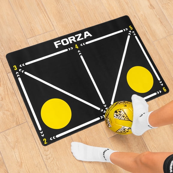 FORZA Technique Control Mat – Soccer Training Mat for Ball Control & Footwork Drills – Non-Slip Rubber Base