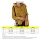 thumbnail image 4 of Blusa de mujer con bolsillos y cuello vuelto, manga larga con un solo pecho, abrigo para mujer, camisa para citas, amarillo, M, 4 of 5