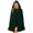 Olive Green, variant on SAWOBUUN Velvet Hooded Cape with Ruffle Hem & Bow Tie Short Cloak for Women Halloween Little Red Riding Hood Party Shawl