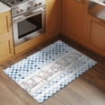 thumbnail image 2 of Entryway Rug 2'x3', Blue Plaid Farmhouse Small Rug for Kitchen Bathroom Door Mat Indoor Entrance, Watercolor Cute Country Pigs Checkered Non-Slip Area Rugs Floor Mats Carpet Front Door Rugs, 2 of 8