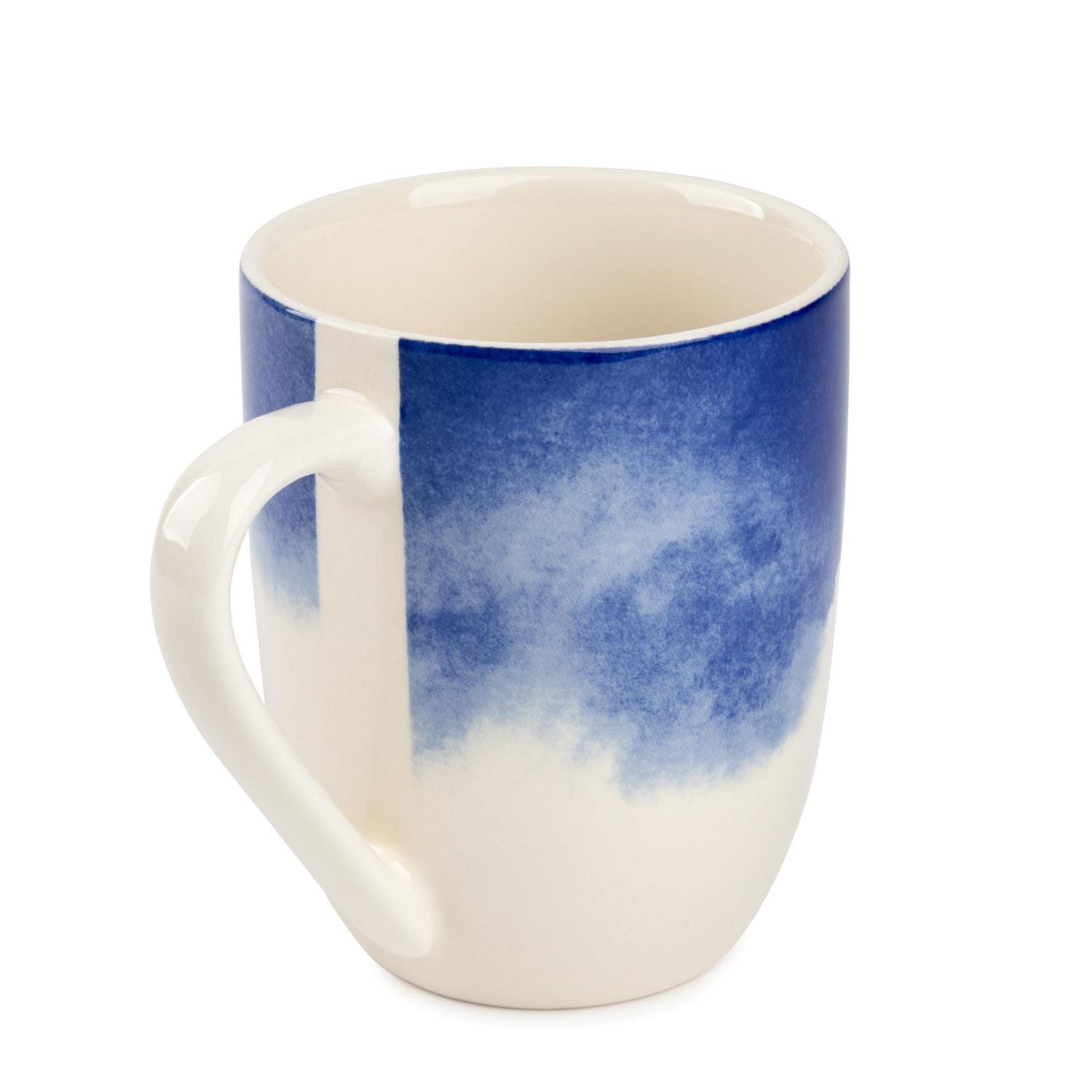 Thyme & Table Blue Drip Stoneware Coffee Mug, 15 fl oz