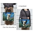 thumbnail image 6 of 16" Laptop Briefcase for Work Travel Laptop Shoulder Bag Carrying Handbag Laptop Case The Dog Is Running, 6 of 8