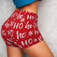 thumbnail image 5 of Yiaed Hohoho Print Women's Athletic Shorts Running Shorts Sporty Short High Waisted Elastic Workout Shorts for Yoga Gym Running & Sports -X-Large, 5 of 7
