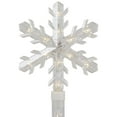 thumbnail image 6 of Northlight Illuminated Snowflakes Christmas Pathway Markers - Clear Lights - 4ct - 8', 6 of 9