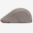 thumbnail image 5 of SERTG Men's Hat French Wool Beret Hat Classic Retro Soft Winter Solid Color Fashion Comfortable Flat Cap Hat(Coffee,Free Size), 5 of 7