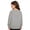 0-Grey198, variant on Girls Wing Back Sweatshirt Fashion Long Sleeve Top Crew Neck Pullover, Sizes 3-10