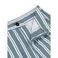 thumbnail image 3 of Lars Amadeus Men's Shorts Flat Front Walk Chino Seersucker Striped Shorts, 3 of 6