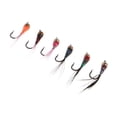thumbnail image 1 of 2x 6pcs Moscas de pesca con cabeza de latón Cola simulación hundimiento, 1 of 8