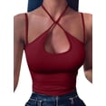thumbnail image 1 of DYMADE Haut à Manches Longues Solide et Slim pour Femmes, 1 of 2