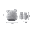 thumbnail image 2 of "Juego De 4 Sombreros Para Bebés y guantes tonos Lab. g  nude ", 2 of 5