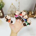 thumbnail image 2 of Peluche Puppet ShaoangDuomi de 5 pequeños monos, paquete de 7, 7,5 cm, 2 of 9