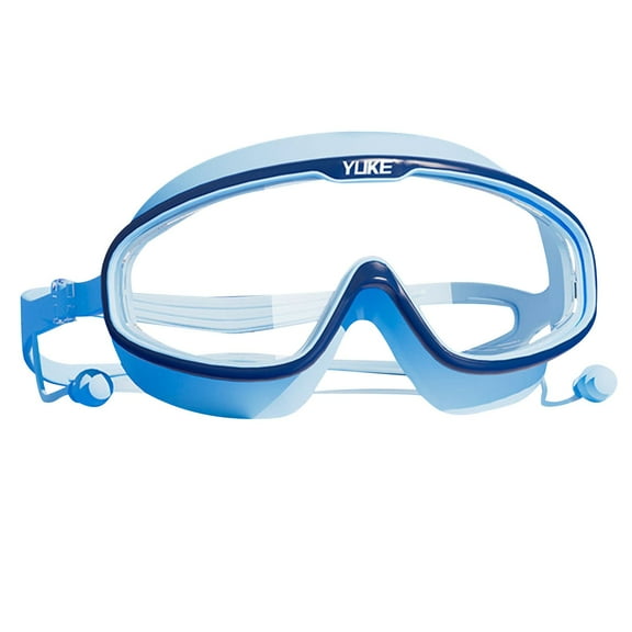 Tao Tao Kids Goggles For Swimming, Youth Wide View Anti Fog No Leak Clear Swim Goggles For Boys Girls Pool Beach Light Blue Free Size
