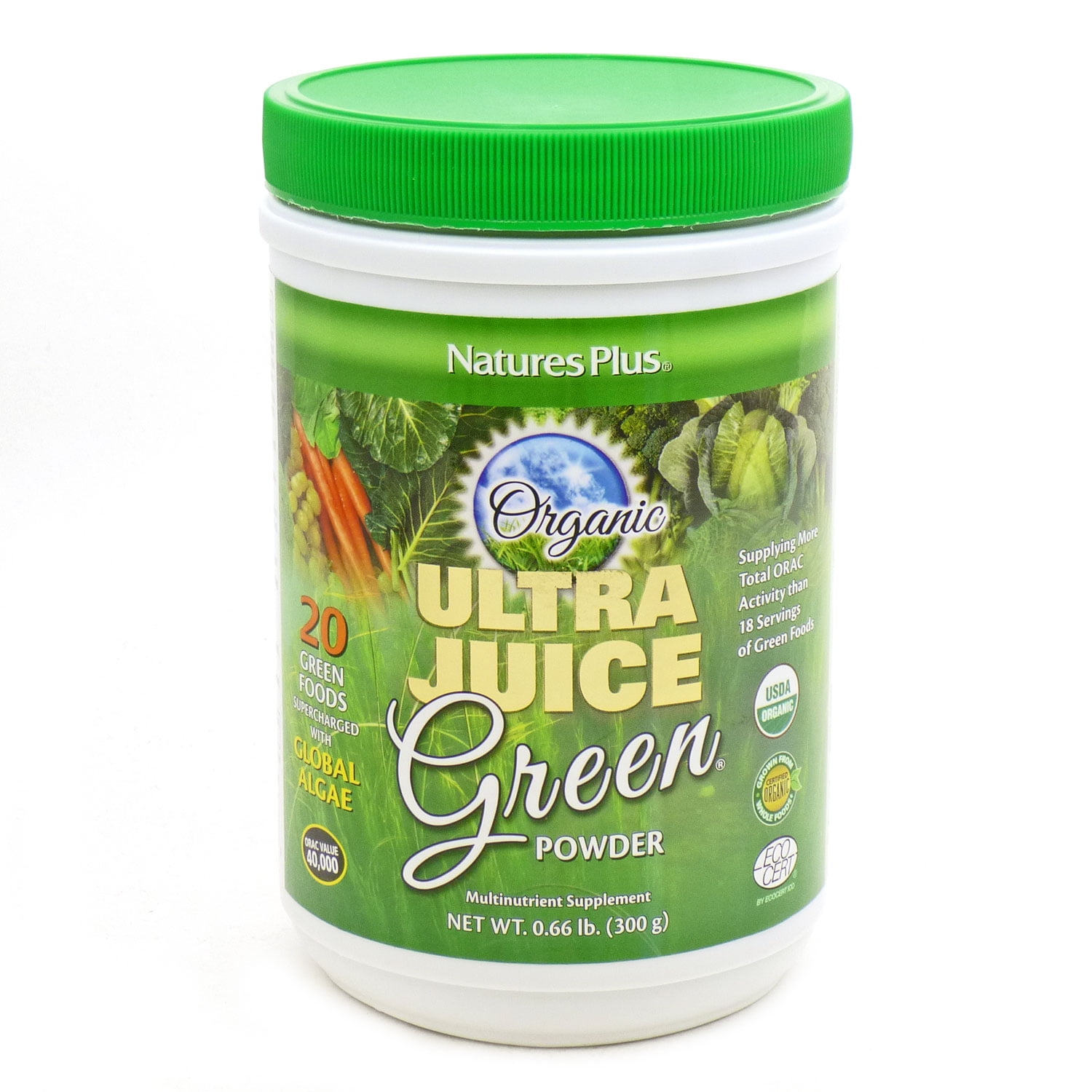 Nature's Plus Organic Ultra Juice Green® Powder 0.66 lb Walmart