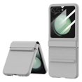 thumbnail image 1 of For Samsung Galaxy Z Flip5 5G Retractable Hinge Coated PC Phone Case with Rear Screen Film, 1 of 5