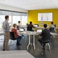 thumbnail image 2 of Scranton & Co Engineered Wood 72-inch Trapezoid Modular Conference Table in Gray, 2 of 8