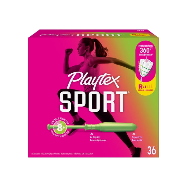 Playtex Sport Unscented Athletic Tampons Regular