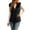 Black, variant on Ywyfzly Women's Quilted Puffer Vest with Faux Fur Collar Zip Up Sleeveless Padded Gilet with Pockets Solid Color Fall Winter Outerwear Purple XXL