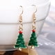 thumbnail image 2 of Mujeres Santa Claus Joyas de Navidad Cuelga Pendiente Regalos de Las Mujeres Árbol Baoblaze Pendientes de navidad para mujeres, 2 of 7