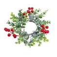 thumbnail image 2 of EGYMEN Christmas Candle Wreath Decoration - 7.87 in, Perfect for Table Displays, Candle Holders, and Door Hanging, 2 of 6
