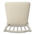 thumbnail image 2 of Weston Home Sheena Wood Slat Back 24-inch Counter Height Swivel Stool, Antique White, 2 of 6