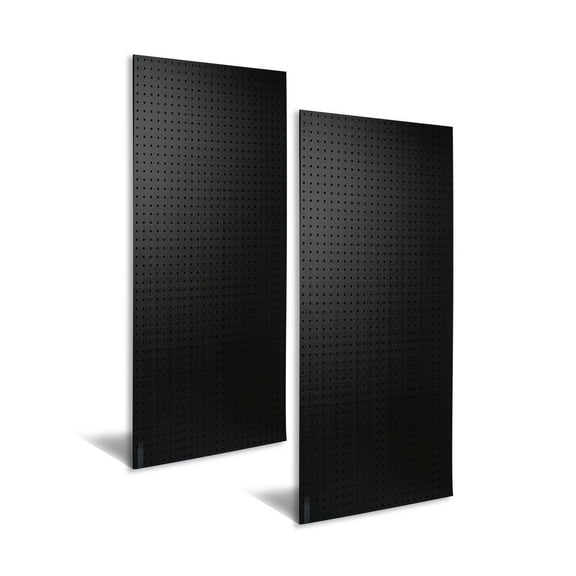 Triton Products DB-2 Black ABS Textured Pegboards, Two 24" x 48" x 1/4" Pegboards