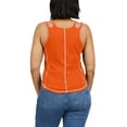 thumbnail image 5 of Women's WEAR by Erin Andrews Orange San Francisco Giants Contrast Stitch Tank Top, 5 of 5