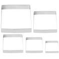 thumbnail image 4 of 5Pcs Metal Biscuit Molds Square Cookie Cutters Restaurant Cookie Cutter Square Biscuit Cutters, 4 of 4