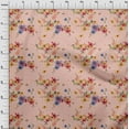 thumbnail image 3 of oneOone Cotton Poplin Peach Fabric Flower Watercolor Sewing Craft Projects Fabric Prints By Yard 56 Inch Wide, 3 of 4